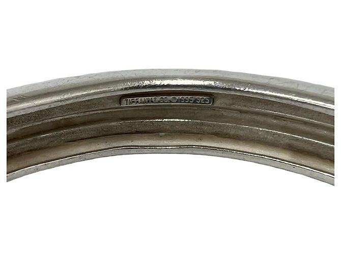 Tiffany & Co Bracciale rigido doppio scanalato Tiffany Vintage Argento - vista 3