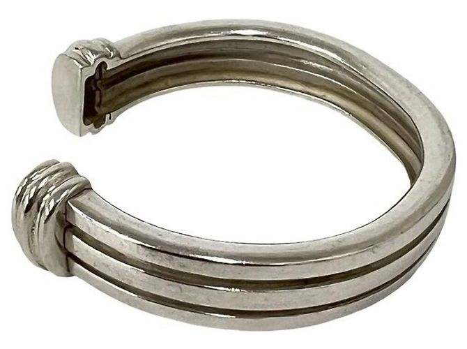 Tiffany & Co Bracciale rigido doppio scanalato Tiffany Vintage Argento - vista 4