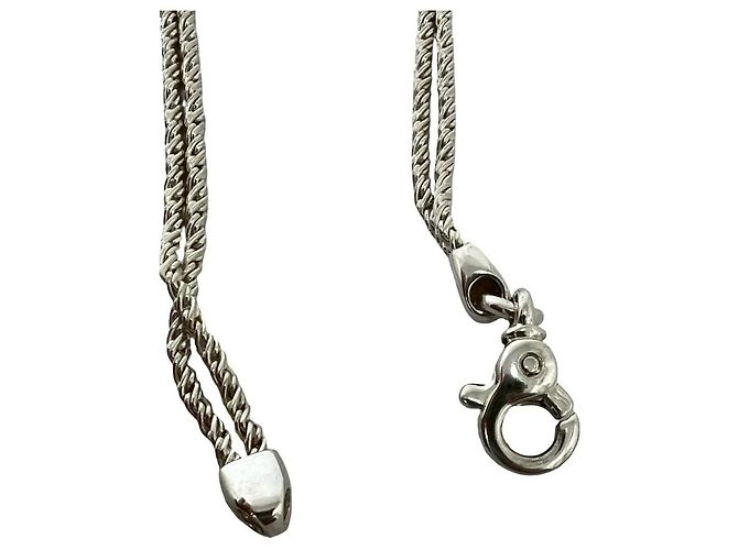 Tiffany & Co Collana Tiffany Double Rope Heart Argento D'oro - vista 4