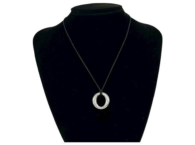 Tiffany & Co Collana Tiffany Vintage Sebiana Nero Argento - vista 2