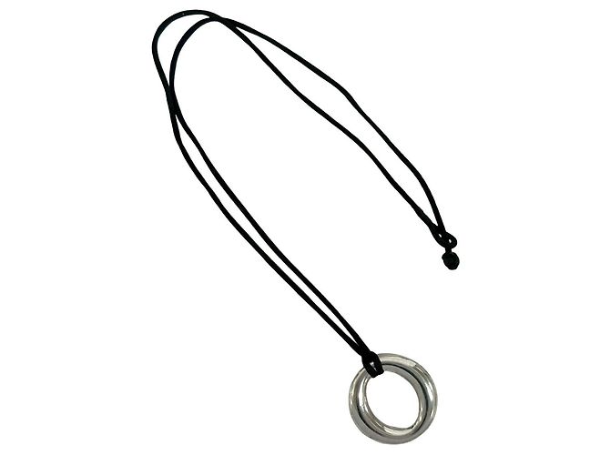 Tiffany & Co Collana Tiffany Vintage Sebiana Nero Argento - vista 5