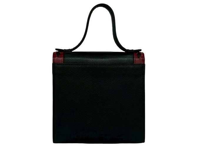 Borsa a tracolla 2-Way in pelle con cutout Yves Saint Laurent Nero Rosso - vista 3