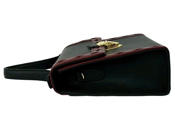 Borsa a tracolla 2-Way in pelle con cutout Yves Saint Laurent Nero Rosso - vista 5