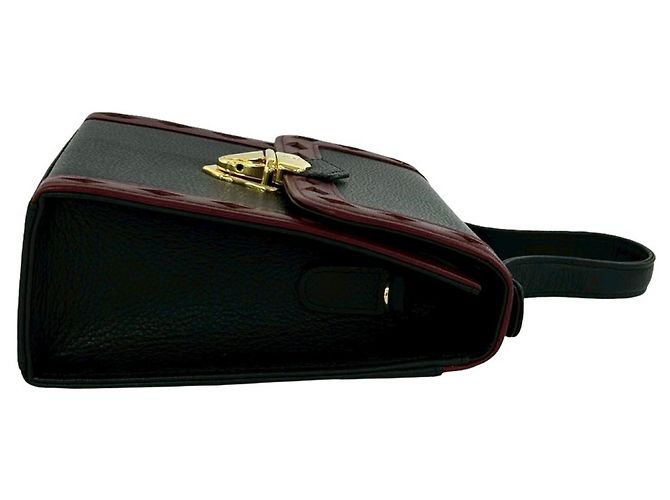 Borsa a tracolla 2-Way in pelle con cutout Yves Saint Laurent Nero Rosso - vista 6