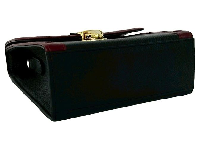 Borsa a tracolla 2-Way in pelle con cutout Yves Saint Laurent Nero Rosso - vista 7