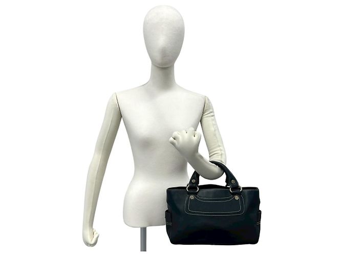 Céline Borsa Boogie Celine - Borsa a mano in pelle nera Nero - vista 2