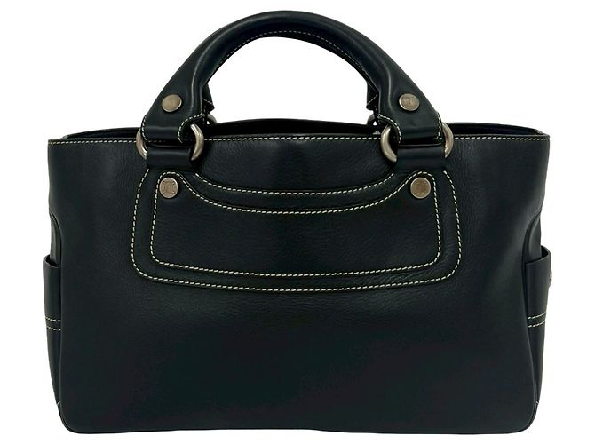 Céline Borsa Boogie Celine - Borsa a mano in pelle nera Nero - vista 3