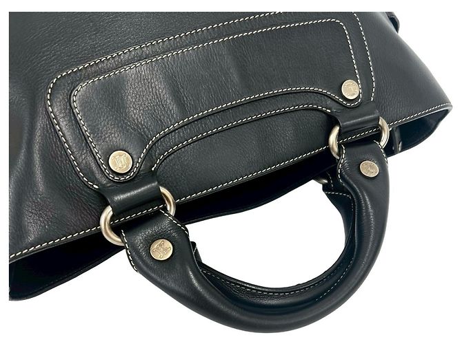 Céline Borsa Boogie Celine - Borsa a mano in pelle nera Nero - vista 4