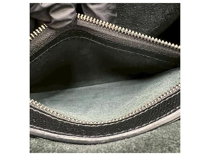 Céline Celine Vertikaler Leder-Cabas Schwarz - Ansicht 10