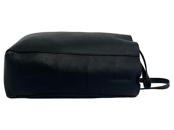 Céline Celine Vertikaler Leder-Cabas Schwarz - Ansicht 6