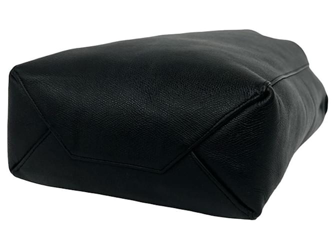 Céline Celine Vertikaler Leder-Cabas Schwarz - Ansicht 8