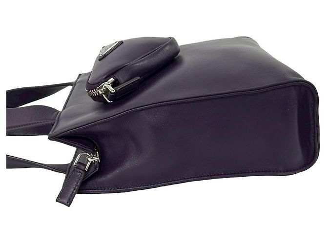 Mini bolso tote Prada en morado Púrpura - vista 5