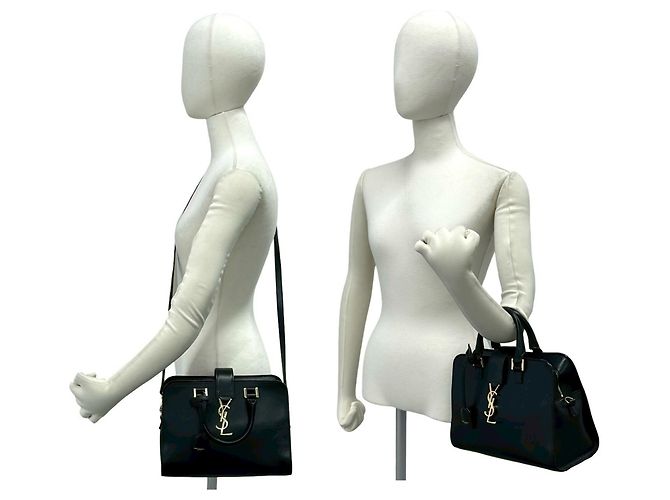 Borsa a mano in pelle nera Yves Saint Laurent Nero - vista 2