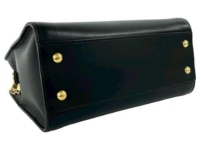Borsa a mano in pelle nera Yves Saint Laurent Nero - vista 7