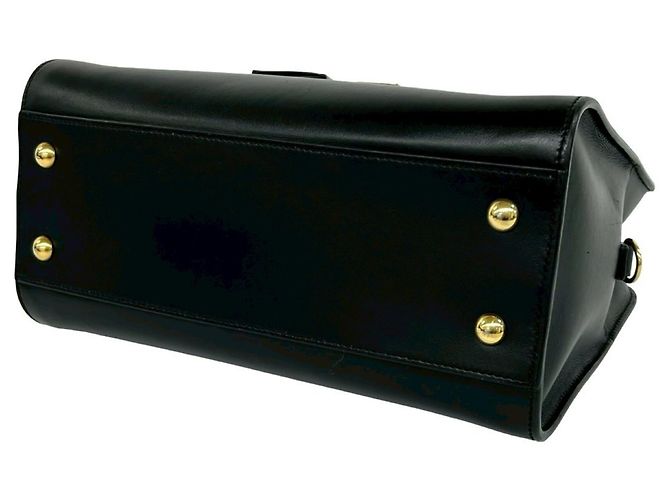 Borsa a mano in pelle nera Yves Saint Laurent Nero - vista 8