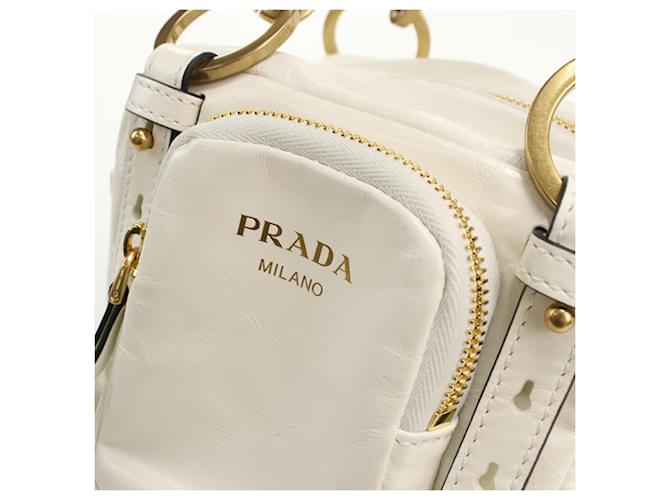 Prada Dangle Mini Handbag Weiß - Ansicht 4