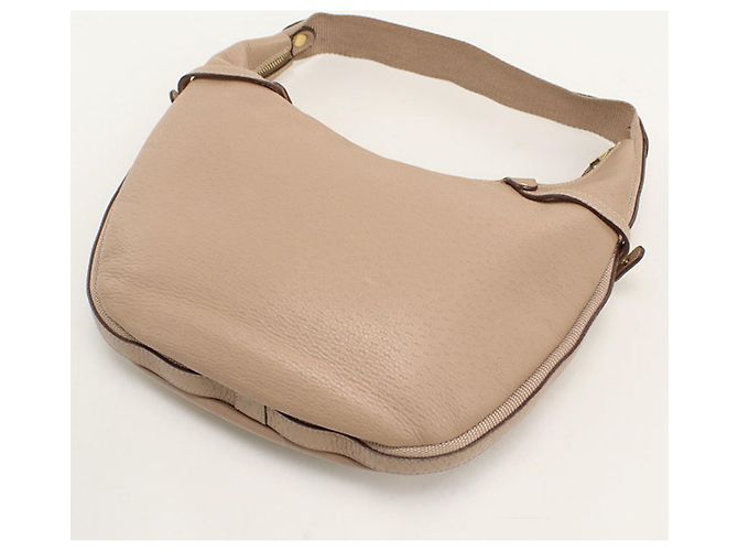 Borsa a tracolla in pelle beige Salvatore Ferragamo - vista 2