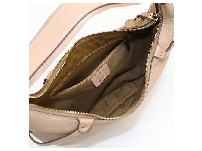 Borsa a tracolla in pelle beige Salvatore Ferragamo - vista 3