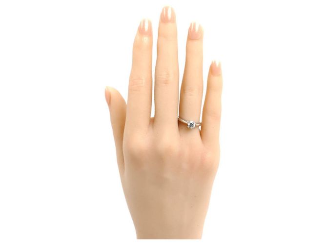 Harry Winston Solitärring aus Platin 950 - Ansicht 7