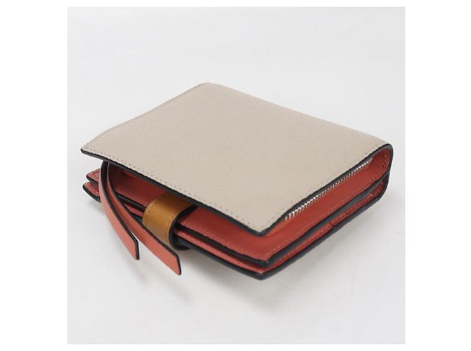 Cartera Bi-Fold Loewe en beige - vista 2