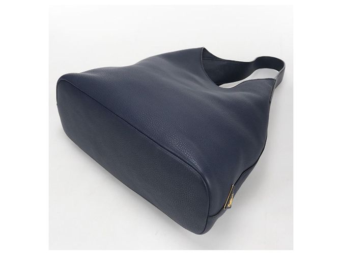 Bolso de hombro de cuero azul marino Prada - vista 2
