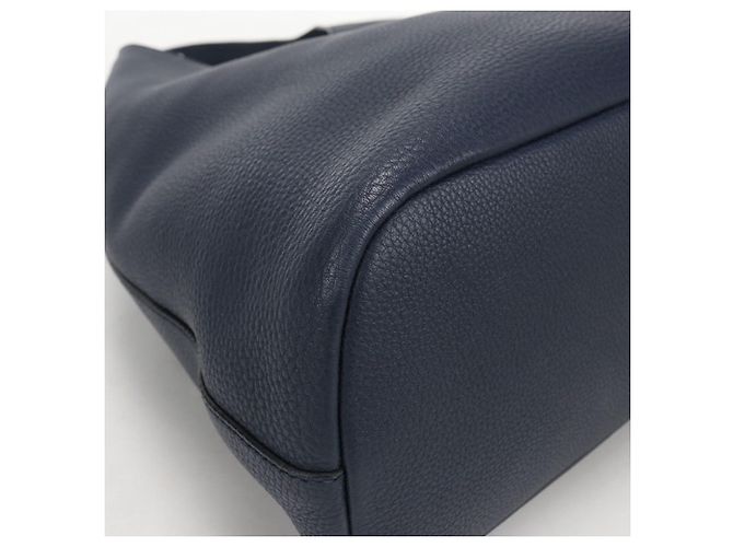 Bolso de hombro de cuero azul marino Prada - vista 7