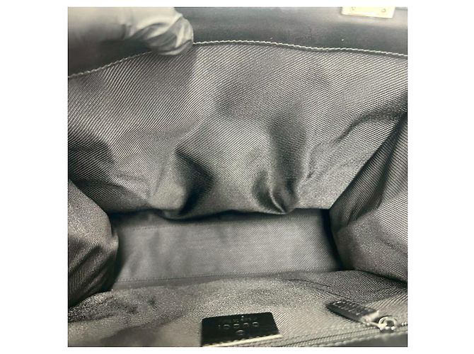 Mini borsa tote Gucci Jackie Logo Hardware GG Pattern Nero - vista 9