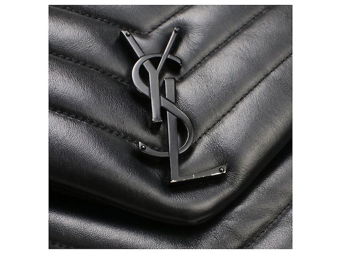 Borsa a tracolla in pelle di vitello nera Saint Laurent Nero - vista 4