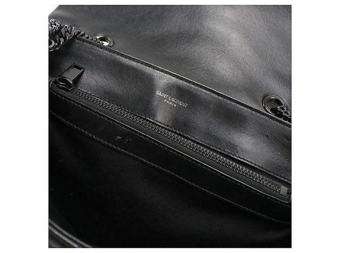 Borsa a tracolla in pelle di vitello nera Saint Laurent Nero - vista 6