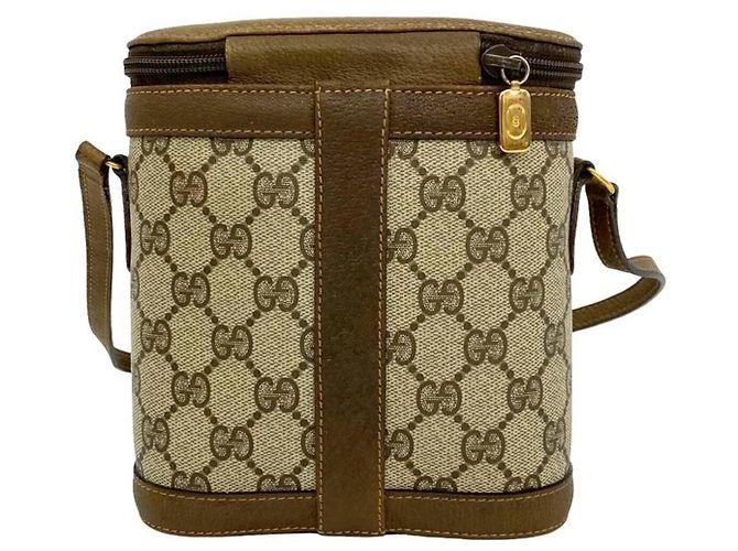 Mini borsa a tracolla Gucci Old Sherry Line Marrone Rosso Verde - vista 3