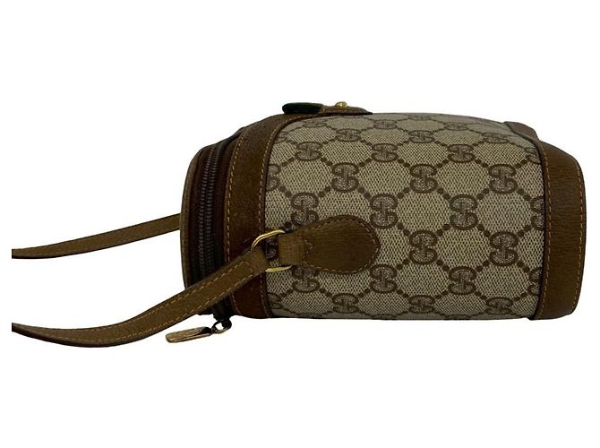 Mini borsa a tracolla Gucci Old Sherry Line Marrone Rosso Verde - vista 5