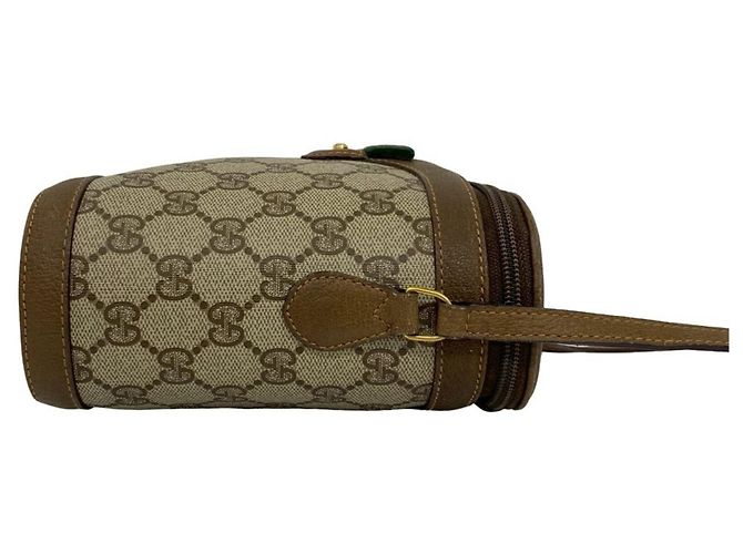 Mini borsa a tracolla Gucci Old Sherry Line Marrone Rosso Verde - vista 6