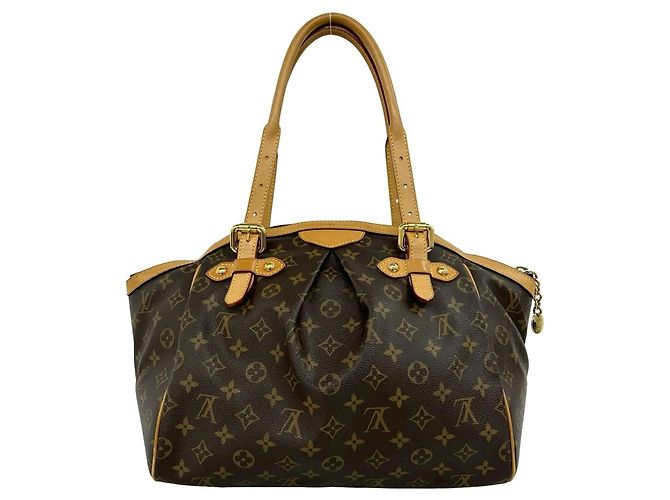 Louis Vuitton Tivoli GM Monogramm Leder Tote Bag Braun - Ansicht 3