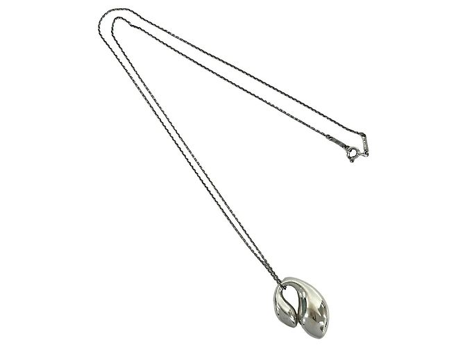 Tiffany & Co Collana Tiffany Vintage Double Teardrop Argento - vista 5