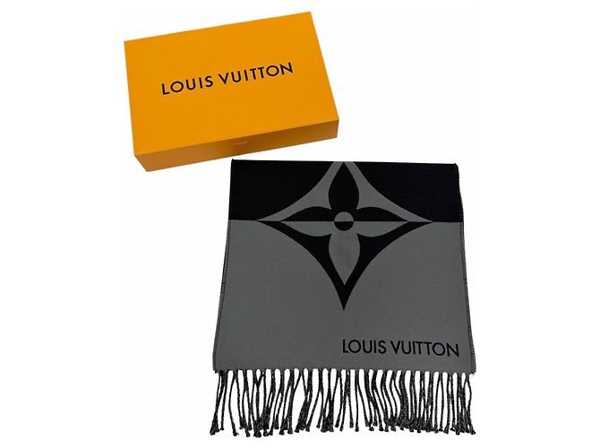 Stola in lana e cashmere Louis Vuitton Nero - vista 2