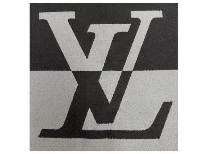 Stola in lana e cashmere Louis Vuitton Nero - vista 7