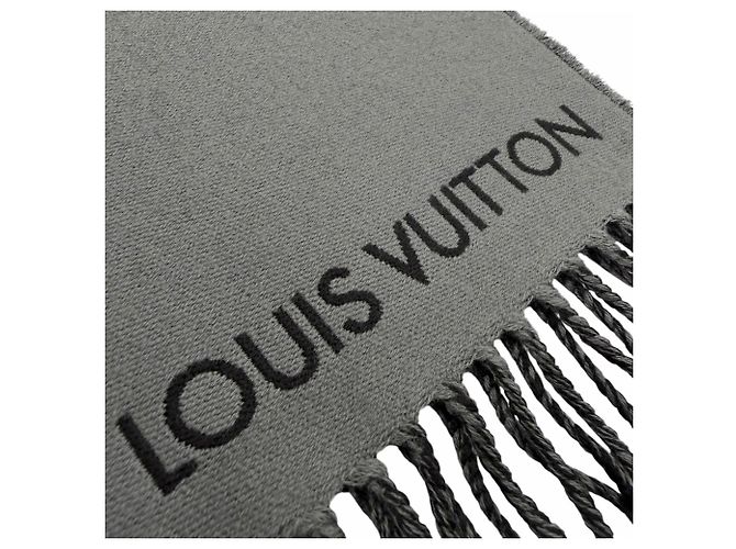Stola in lana e cashmere Louis Vuitton Nero - vista 8