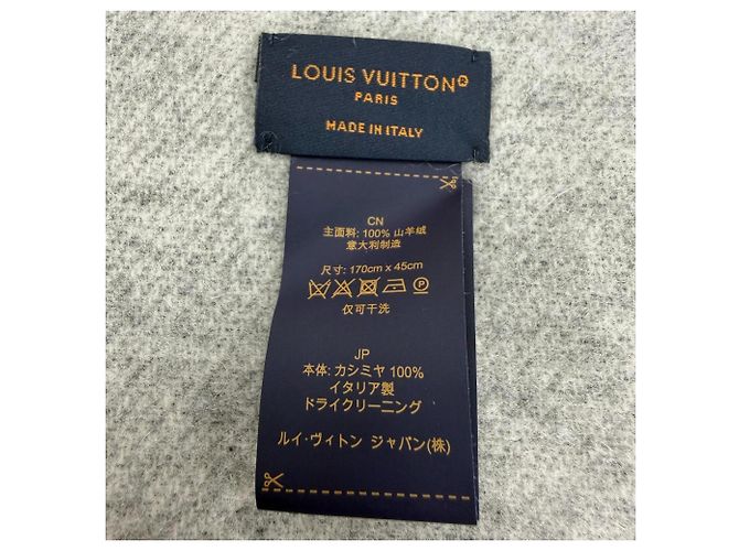 Stola in cashmere nero Louis Vuitton - vista 7