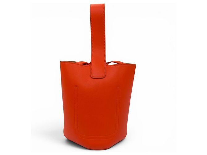 Loewe AANBBBMX01 Pebble Bucket Bag Arancione - vista 3