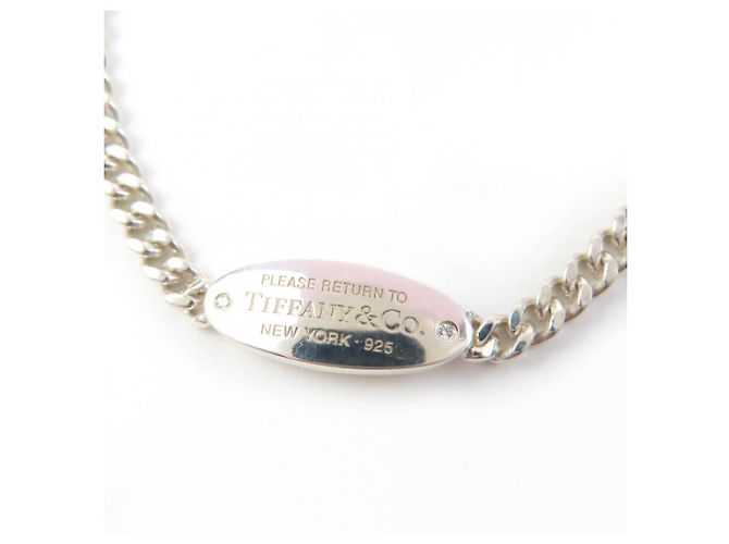 Bracciale Tiffany & Co. Return to Oval I.D. Charm Argento - vista 2