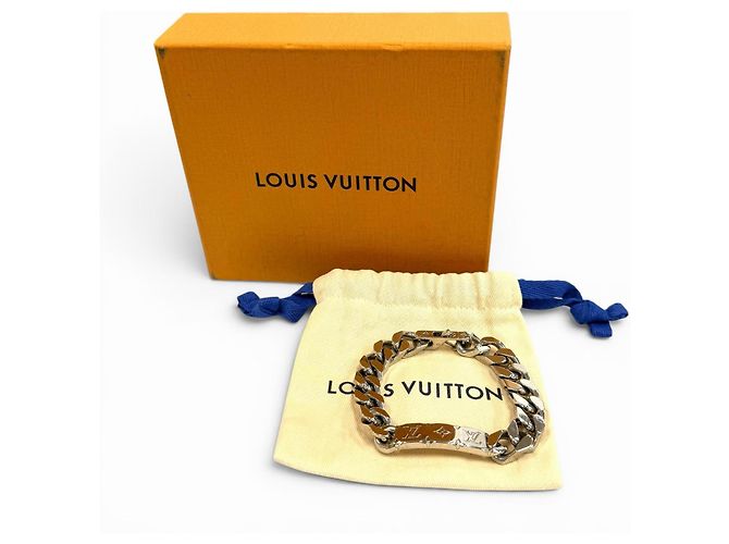 Bracciale charm Louis Vuitton Monogram argento - vista 2
