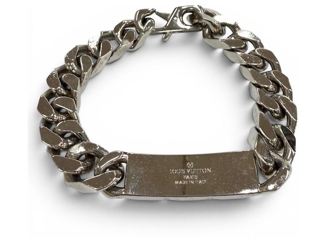 Bracciale charm Louis Vuitton Monogram argento - vista 3