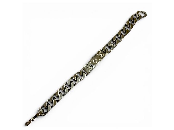 Bracciale charm Louis Vuitton Monogram argento - vista 4