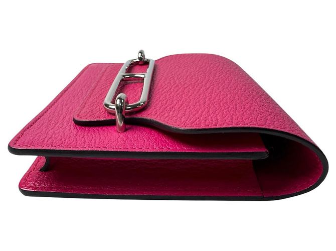 Hermès Monedero/Tarjetero Roulis Slim Hermes Rosa - vista 3