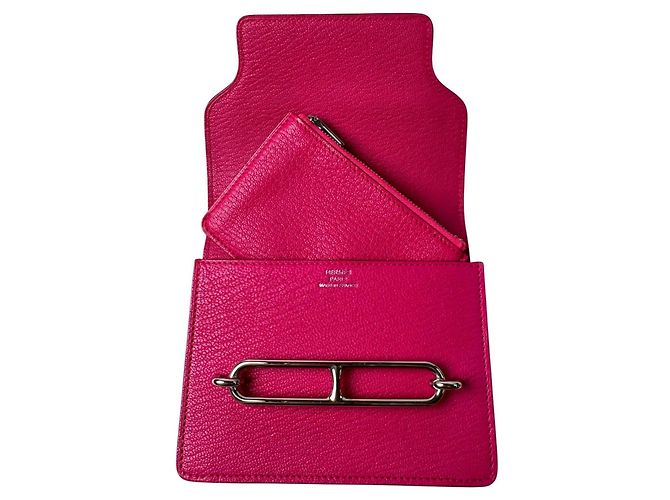 Hermès Monedero/Tarjetero Roulis Slim Hermes Rosa - vista 6