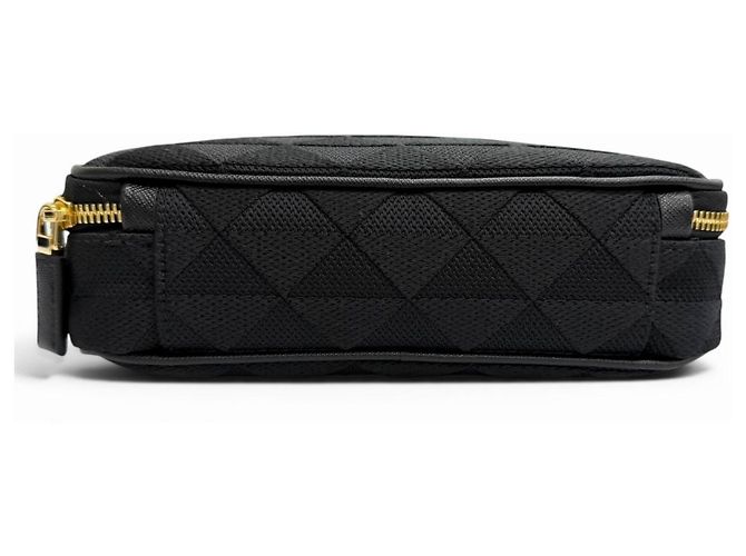 Borsa a tracolla Prada 2VH069 in pelle jacquard con logo triangolo Brick Nero - vista 7