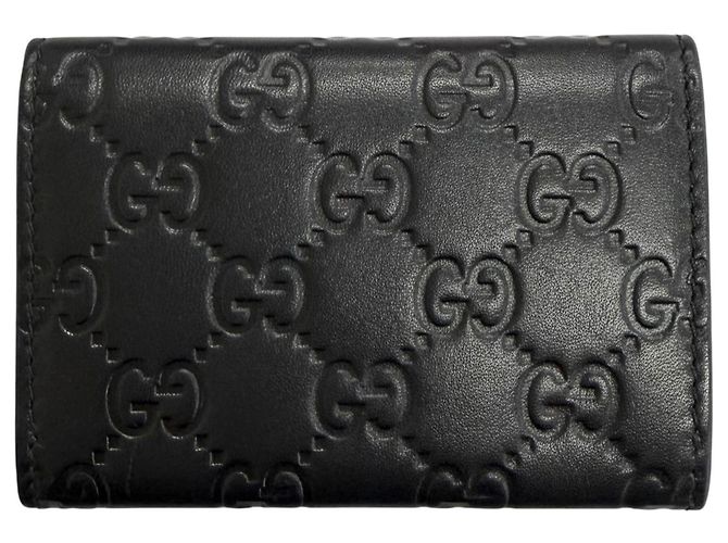 Gucci Black Leather Card Case - view 2
