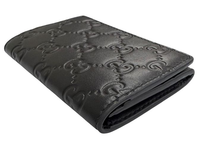 Gucci Black Leather Card Case - view 3