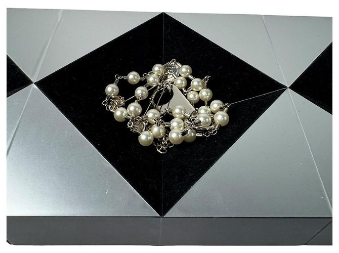 Christian Dior Collana con moschettone Dior Homme x Judy Blame 20AW Argento Bianco - vista 10