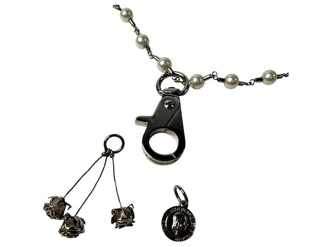 Christian Dior Collana con moschettone Dior Homme x Judy Blame 20AW Argento Bianco - vista 6